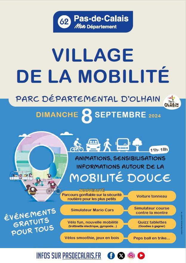 affiche du village Mobilité à Olhain